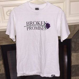 Men’s White Broken Promises T-shirt